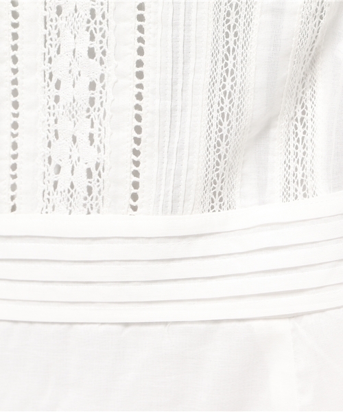 MOUSSY（マウジー）の「COTTON LACE LONG OP/F（ワンピース・レディース・オフホワイト/ブラック・2/1）」の9枚目の写真