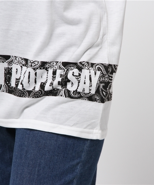 VENCEEXCHANGE（ヴァンスエクスチェンジ）の「バンダナ裾ロゴTシャツ（Tシャツ/カットソー・レディース・オフホワイト/ブラック・MEDIUM）」の4枚目の写真