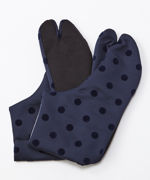 ふりふ的「フロッキードット足袋(和服小物)」