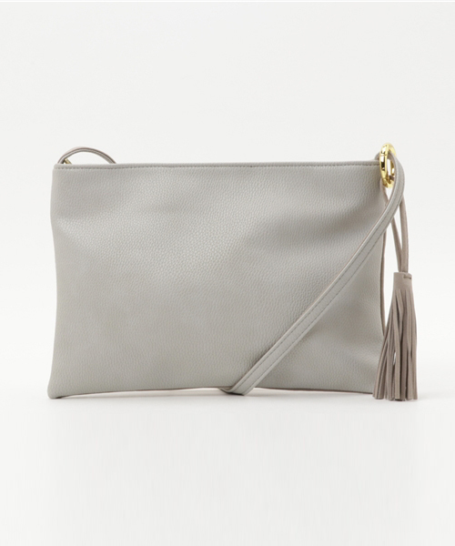 WEGO(ウィゴー)の「WEGO/リングタッセルショルダーバッグ(ショルダーバッグ・レディース・グレー/ワイン/ブラック/ブラウン/マスタード・FREE)」の18枚目の写真