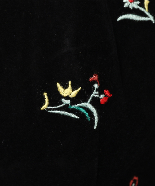 SLY（スライ）の「VELVET FLOWER STAND OP（ワンピース・レディース・イエロー系その他/ブラック/ダークグリーン・1/2）」の12枚目の写真