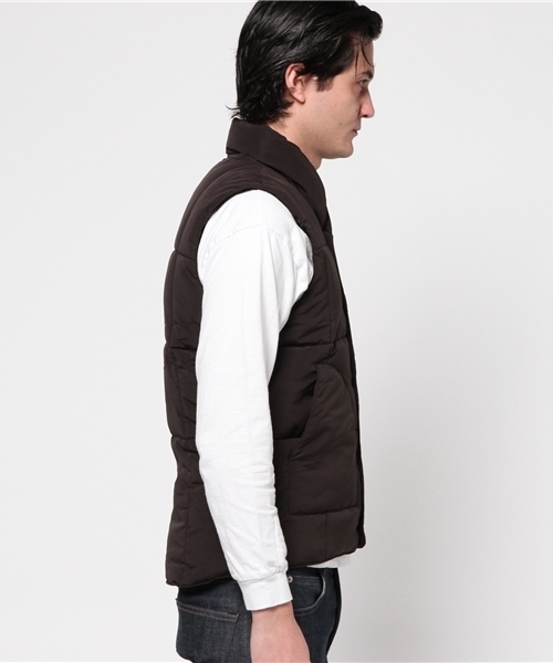 Denime（ドゥニーム）の「中綿ベスト（ダウンベスト・メンズ・カーキ/ブラック/ネイビー・LARGE/MEDIUM）」の7枚目の写真