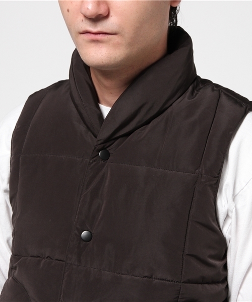 Denime（ドゥニーム）の「中綿ベスト（ダウンベスト・メンズ・カーキ/ブラック/ネイビー・LARGE/MEDIUM）」の9枚目の写真