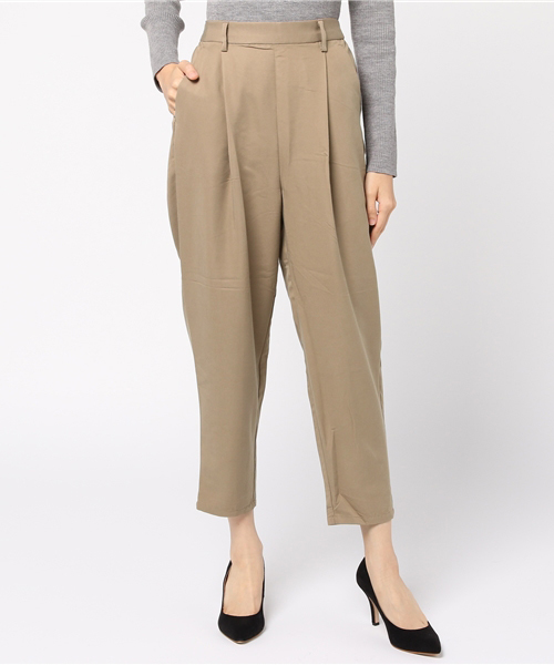 WEGO（ウィゴー）の「WEGO/タックテーパードパンツ（その他パンツ・レディース・インディゴブルー/ベージュ/ブラック/サックスブルー/ピンク・FREE）」の19枚目の写真