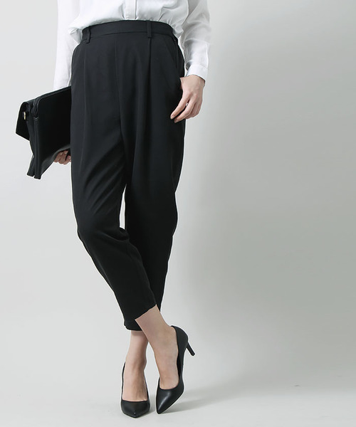 WEGO（ウィゴー）の「WEGO/タックテーパードパンツ（その他パンツ・レディース・インディゴブルー/ベージュ/ブラック/サックスブルー/ピンク・FREE）」の16枚目の写真