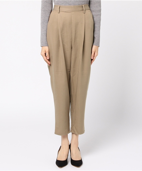 WEGO（ウィゴー）の「WEGO/タックテーパードパンツ（その他パンツ・レディース・インディゴブルー/ベージュ/ブラック/サックスブルー/ピンク・FREE）」の6枚目の写真