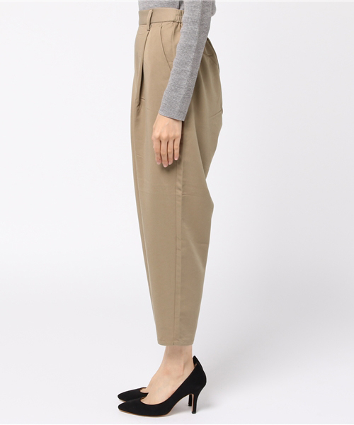 WEGO（ウィゴー）の「WEGO/タックテーパードパンツ（その他パンツ・レディース・インディゴブルー/ベージュ/ブラック/サックスブルー/ピンク・FREE）」の7枚目の写真