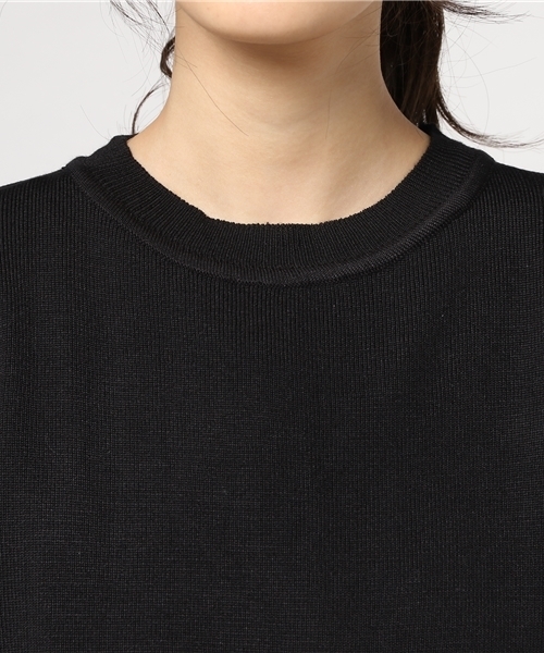 MERLOT（メルロー）の「ストライプぺプラム×ニットプルオーバーアンサンブル9058（ニット/セーター・レディース・ブラック/ネイビー/オフホワイト/グレー・FREE）」の20枚目の写真