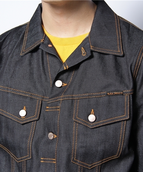 BEAMS(ビームス)の「nudie jeans / “Terry”(デニムジャケット・メンズ・インディゴブルー・SMALL/MEDIUM/LARGE)」の4枚目の写真
