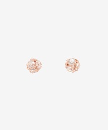 K10 ピンクゴールド ピアス(ホワイト) BLOOM/ブルーム