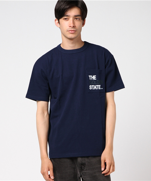 Goodwear(Since1983)(グッドウェア)の「Goodwear ロゴポケットTシャツ(Tシャツ/カットソー・メンズ・オレンジ/ブルー/ブラック/ホワイト・L/M)」の3枚目の写真