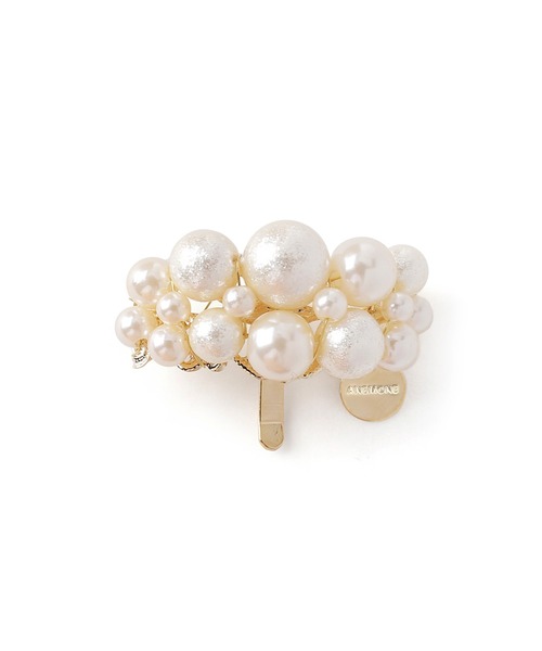 ANEMONE（アネモネ）の「シャイニーパールのポニーフック[スリム]（ヘアゴム・レディース・ホワイト・FREE）」の5枚目の写真