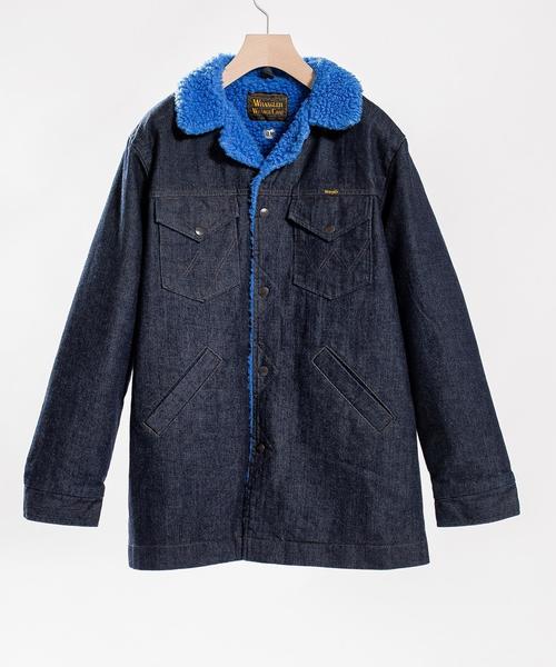 Wrangler（ラングラー）の「Wrangler×SHIPS BLUESTORE: 別注 カラーボア デニムランチコート■（その他アウター・メンズ・レッド/ブルー/イエロー・SMALL/LARGE/MEDIUM）」の6枚目の写真