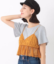earth music&ecology | SET2点 レースキャミ+プルオーバー(Tシャツ/カットソー)