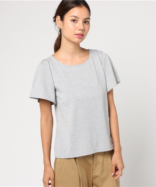 earth music&ecology（アースミュージックアンドエコロジー）の「SET2点 レースキャミ+プルオーバー（Tシャツ/カットソー・レディース・ブラック/マスタード/バーガンディー・FREE）」の11枚目の写真