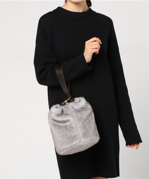 STUDIOUS SELECT（ステュディオスセレクト）の「チャームワンハンドルトート（トートバッグ・レディース・ブラウン/グレー・FREE）」の5枚目の写真