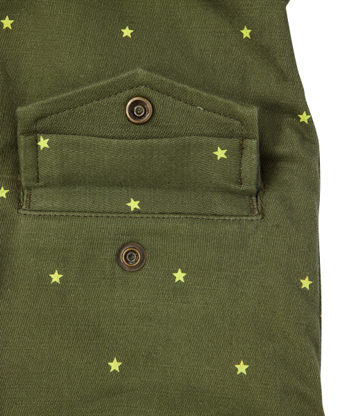 X-girl Stages(エックスガールステージス)の「STAR PRINTED MODS JACKET (4T~7T)(モッズコート・キッズ・オリーブ/ネイビー・4T/5T/6T/7T)」の8枚目の写真