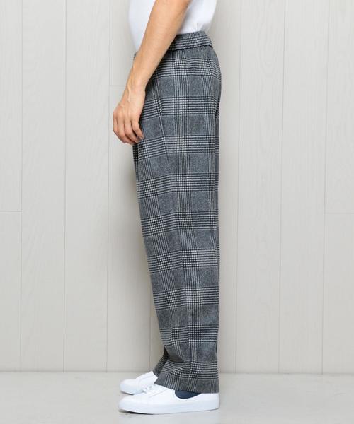 H　BEAUTY&YOUTH UNITED ARROWS（エイチビューティーアンドユースユナイテッドアローズ）の「＜H＞GLENCHECK 2P WIDE EASY PANTS/ﾊﾟﾝﾂ（その他パンツ・メンズ・グレー・MEDIUM/LARGE/SMALL）」の3枚目の写真