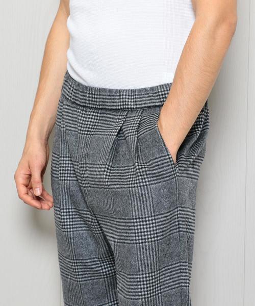 H　BEAUTY&YOUTH UNITED ARROWS（エイチビューティーアンドユースユナイテッドアローズ）の「＜H＞GLENCHECK 2P WIDE EASY PANTS/ﾊﾟﾝﾂ（その他パンツ・メンズ・グレー・MEDIUM/LARGE/SMALL）」の6枚目の写真