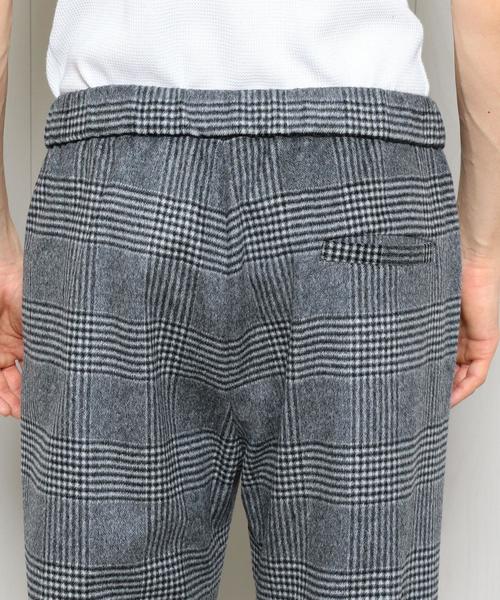 H　BEAUTY&YOUTH UNITED ARROWS（エイチビューティーアンドユースユナイテッドアローズ）の「＜H＞GLENCHECK 2P WIDE EASY PANTS/ﾊﾟﾝﾂ（その他パンツ・メンズ・グレー・MEDIUM/LARGE/SMALL）」の7枚目の写真