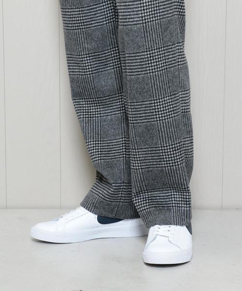 H　BEAUTY&YOUTH UNITED ARROWS（エイチビューティーアンドユースユナイテッドアローズ）の「＜H＞GLENCHECK 2P WIDE EASY PANTS/ﾊﾟﾝﾂ（その他パンツ・メンズ・グレー・MEDIUM/LARGE/SMALL）」の8枚目の写真