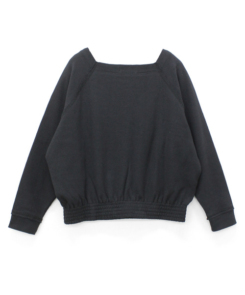 RNA-N（アールエヌエーエヌ）の「M0851 マメかのこスクエアネックプルオーバー（Tシャツ/カットソー・レディース・ブラック/キャメル/オフホワイト・MEDIUM）」の7枚目の写真