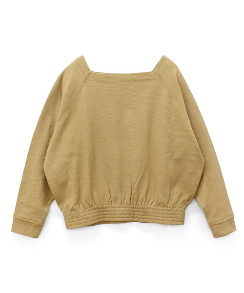 RNA-N（アールエヌエーエヌ）の「M0851 マメかのこスクエアネックプルオーバー（Tシャツ/カットソー・レディース・ブラック/キャメル/オフホワイト・MEDIUM）」の8枚目の写真