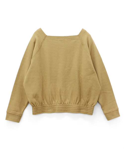 RNA-N（アールエヌエーエヌ）の「M0851 マメかのこスクエアネックプルオーバー（Tシャツ/カットソー・レディース・ブラック/キャメル/オフホワイト・MEDIUM）」の9枚目の写真