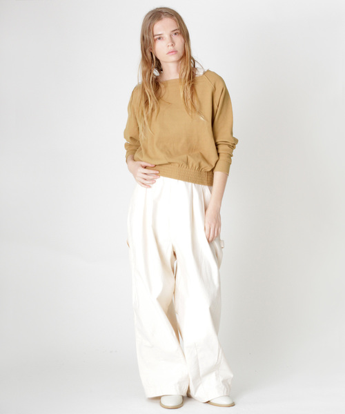 RNA-N（アールエヌエーエヌ）の「M0851 マメかのこスクエアネックプルオーバー（Tシャツ/カットソー・レディース・ブラック/キャメル/オフホワイト・MEDIUM）」の6枚目の写真