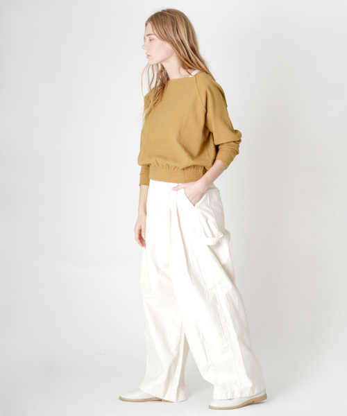 RNA-N（アールエヌエーエヌ）の「M0851 マメかのこスクエアネックプルオーバー（Tシャツ/カットソー・レディース・ブラック/キャメル/オフホワイト・MEDIUM）」の5枚目の写真