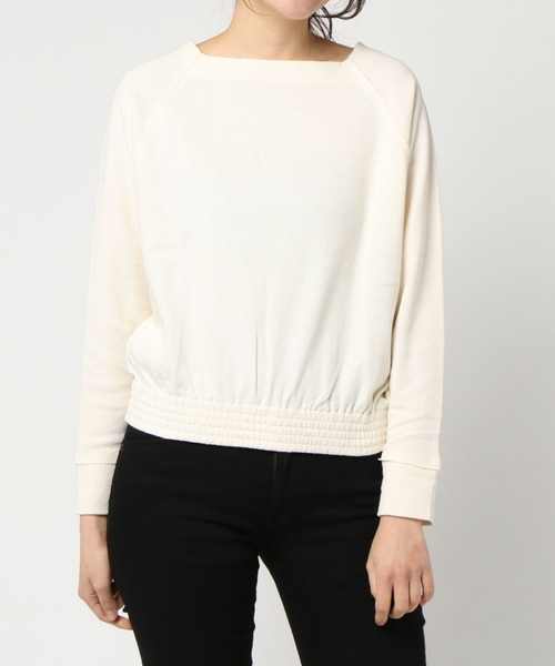 RNA-N（アールエヌエーエヌ）の「M0851 マメかのこスクエアネックプルオーバー（Tシャツ/カットソー・レディース・ブラック/キャメル/オフホワイト・MEDIUM）」の2枚目の写真