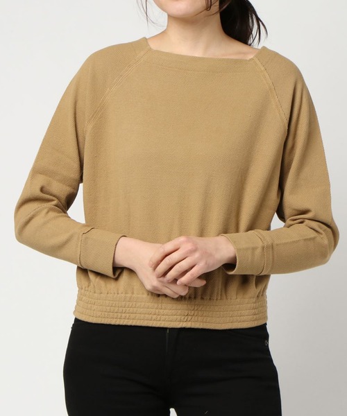 RNA-N（アールエヌエーエヌ）の「M0851 マメかのこスクエアネックプルオーバー（Tシャツ/カットソー・レディース・ブラック/キャメル/オフホワイト・MEDIUM）」の19枚目の写真