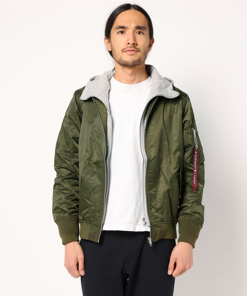 Gossip ロサンゼルス ゴシップロサンゼルス の ナイロンma 1 フード付き Agt Ma 1 Wear