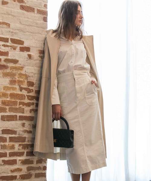 Emma Taylor（エマテイラー）の「【STYLEBARスタイルバー】オーバーサイズパールボタンシャツブラウス（シャツ/ブラウス・レディース・オフホワイト/サックスブルー/ブラック系その他/ブルー系その他/カーキ/プラム/ダークネイビー/ホワイト系その他・FREE）」の10枚目の写真