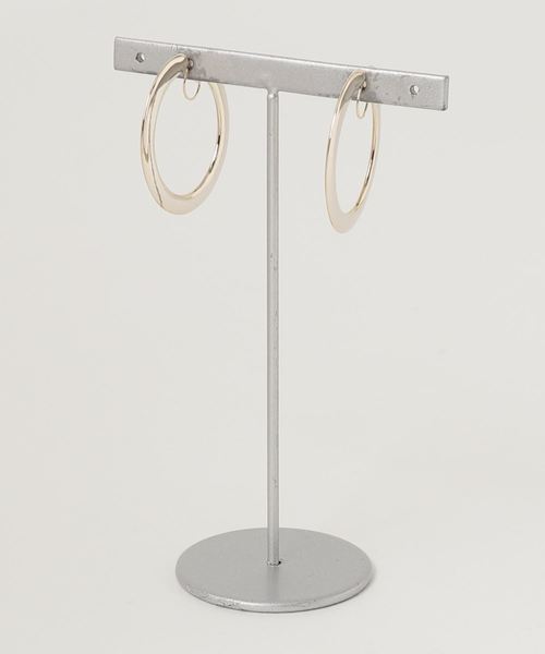 rapiecage（ラピエサージュ）の「プレートフープ イヤリング（イヤリング・レディース・シルバー/ゴールド・FREE）」の10枚目の写真