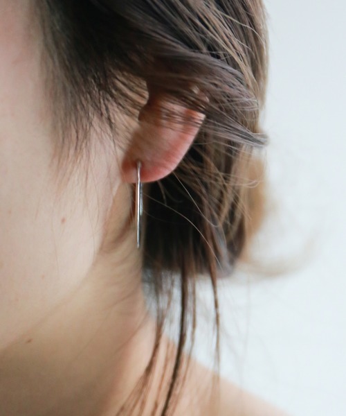 rapiecage（ラピエサージュ）の「プレートフープ イヤリング（イヤリング・レディース・シルバー/ゴールド・FREE）」の5枚目の写真