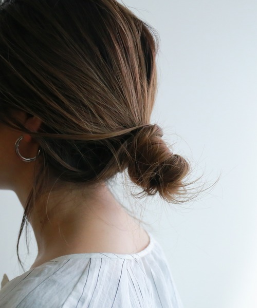 rapiecage（ラピエサージュ）の「プレートフープ イヤリング（イヤリング・レディース・シルバー/ゴールド・FREE）」の6枚目の写真