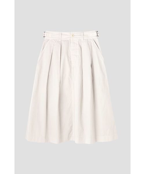 MHL.（エムエイチエル）の「COTTON LINEN TOUGH POPLIN（スカート・レディース・ブラック/ベージュ/ライトグレー・2/1/3）」の6枚目の写真