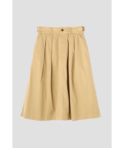 MHL.（エムエイチエル）の「COTTON LINEN TOUGH POPLIN（スカート・レディース・ブラック/ベージュ/ライトグレー・2/1/3）」の8枚目の写真