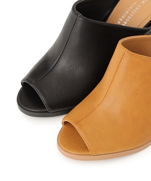 laboratory work（ラボラトリーワーク）の「シンプルサボ（サンダル・レディース・ブラック/キャメル・LARGE/MEDIUM/SMALL）」の14枚目の写真