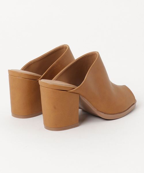 laboratory work（ラボラトリーワーク）の「シンプルサボ（サンダル・レディース・ブラック/キャメル・LARGE/MEDIUM/SMALL）」の3枚目の写真