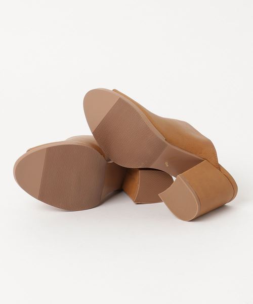 laboratory work（ラボラトリーワーク）の「シンプルサボ（サンダル・レディース・ブラック/キャメル・LARGE/MEDIUM/SMALL）」の4枚目の写真