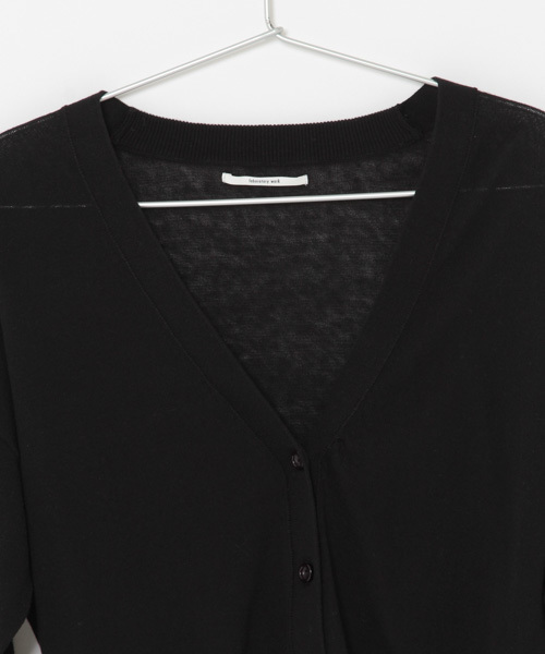 laboratory work（ラボラトリーワーク）の「コットンベーシックVネックカーディガン（カーディガン/ボレロ・レディース・ホワイト/ブラック/オレンジ/ブルー・MEDIUM）」の7枚目の写真