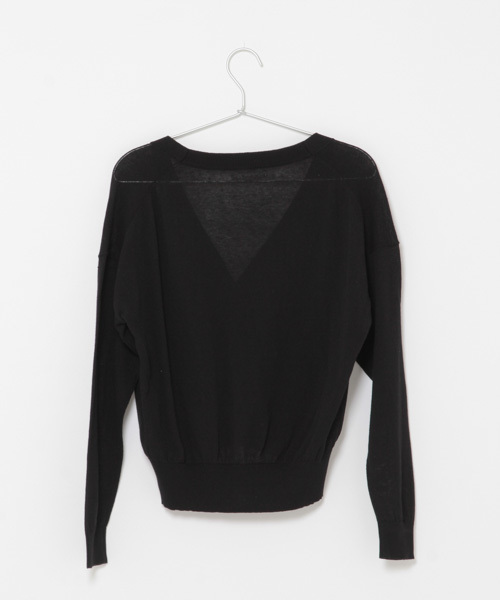 laboratory work（ラボラトリーワーク）の「コットンベーシックVネックカーディガン（カーディガン/ボレロ・レディース・ホワイト/ブラック/オレンジ/ブルー・MEDIUM）」の13枚目の写真