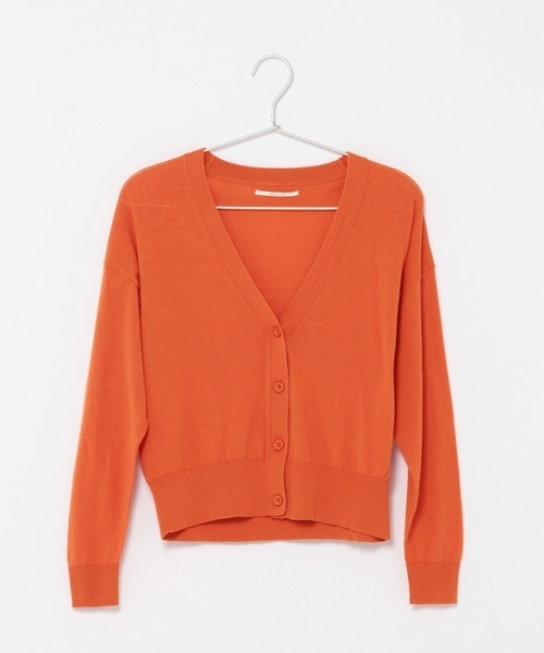 laboratory work（ラボラトリーワーク）の「コットンベーシックVネックカーディガン（カーディガン/ボレロ・レディース・ホワイト/ブラック/オレンジ/ブルー・MEDIUM）」の21枚目の写真