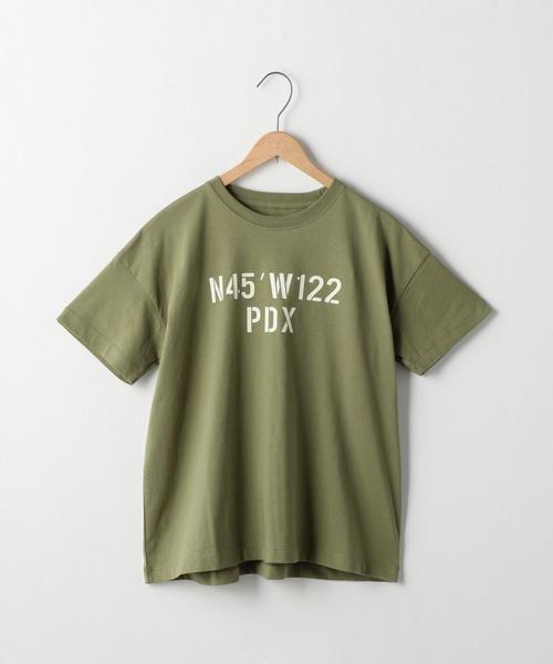 coen（コーエン）の「AIRPORTプリントTシャツ（Tシャツ/カットソー・レディース・ホワイト/ブラック/オリーブ・LARGE/MEDIUM）」の3枚目の写真