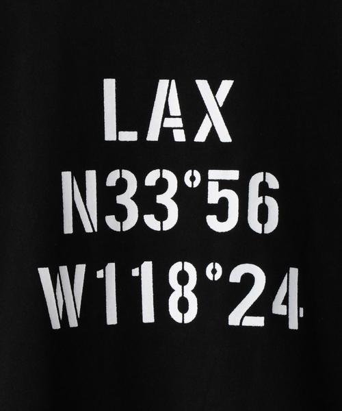 coen（コーエン）の「AIRPORTプリントTシャツ（Tシャツ/カットソー・レディース・ホワイト/ブラック/オリーブ・LARGE/MEDIUM）」の11枚目の写真