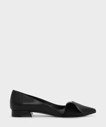 ラッフルディテールポインテッドフラット / RUFFLE DETAIL POINTED FLATS