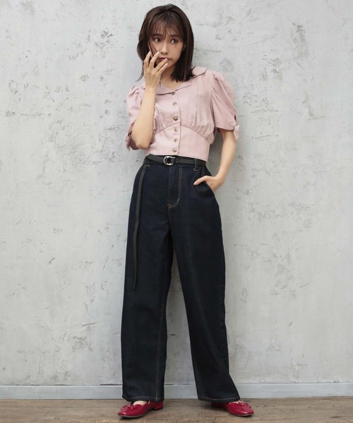 one after another NICE CLAUP（ワンアフターアナザーナイスクラップ）の「スカラップバレエシューズ（バレエシューズ・レディース・ブラック/レッド・SMALL/MEDIUM/LARGE）」の12枚目の写真