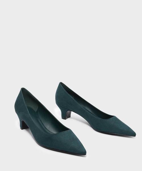 CHARLES & KEITH（チャールズ & キース）の「キトンヒールパンプス / KITTEN HEEL PUMPS（パンプス・レディース・ブラック/ブルーグリーン/マルチ・22.5cm/23cm/23.5cm/24.5cm/25cm/25.5cm）」の7枚目の写真